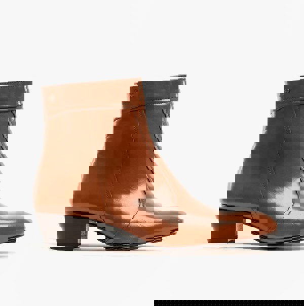 Club Cubano EMMANUEL Mens Leather Cuban Heel Boots Cognac