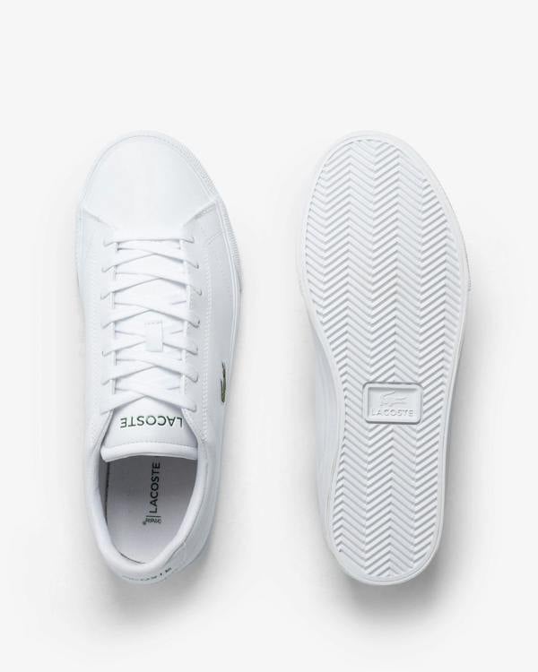 Lacoste Lerond Set Men Vulcanised Trainers - White/White 21G | CHO | Designer Mens Trainers