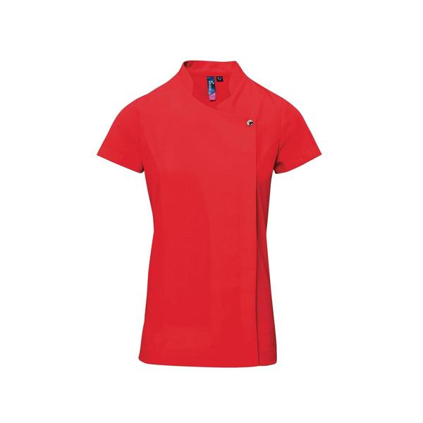 Premier Ladies/Womens *Blossom* Tunic / Health Beauty & Spa / Workwear (Pack of 2) - Strawberry Red