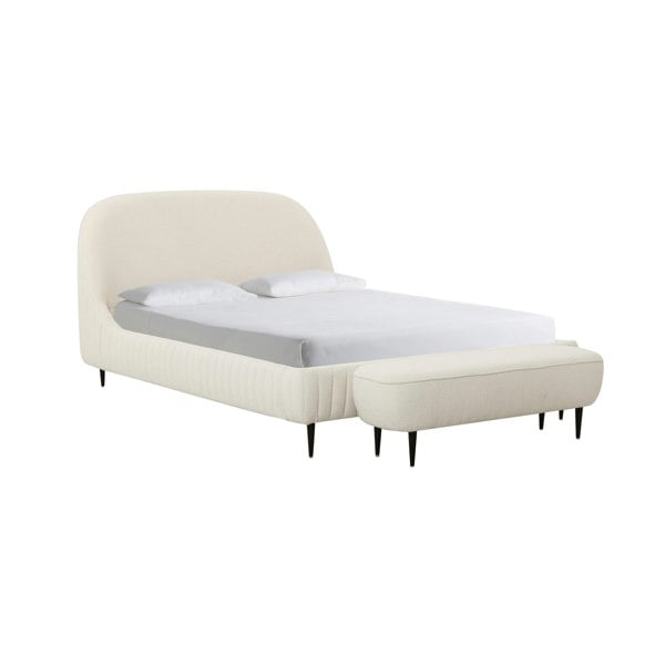 Furniture Edit Denise Cream Boucle Bed in Super King Size