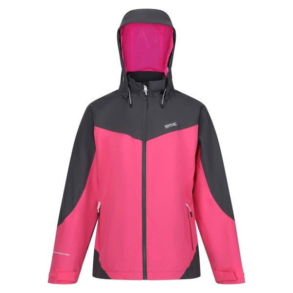 Regatta Women's Bosfield II Waterproof Jacket - Flamingo Pink / Seal Grey