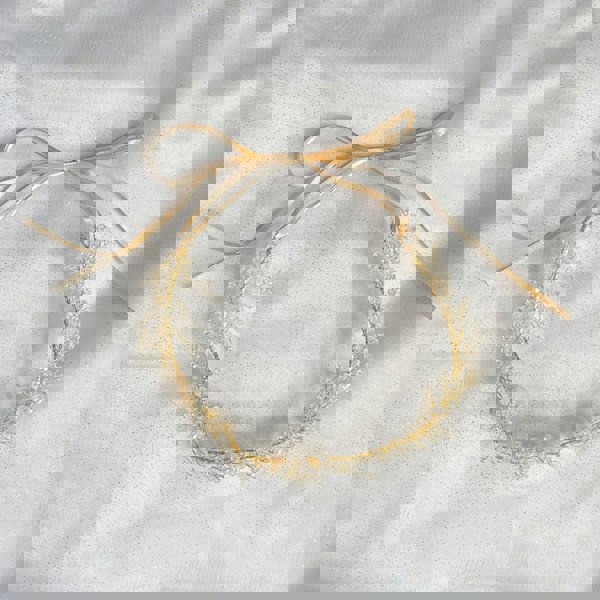 bridal headpiece boho with ribbons