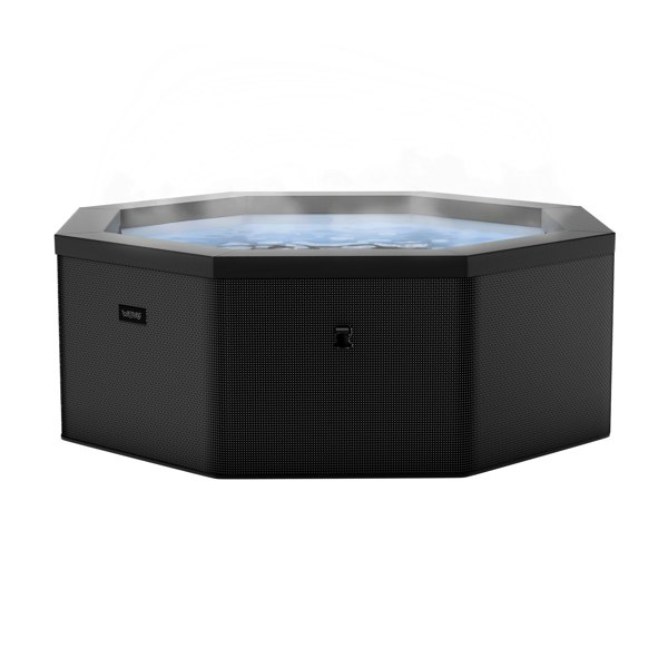 Como v2 | 6-Person Eco Foam Hot Tub | Integrated Heater | Charcoal Black - Wave Spas Inflatable, foam Hot Tubs