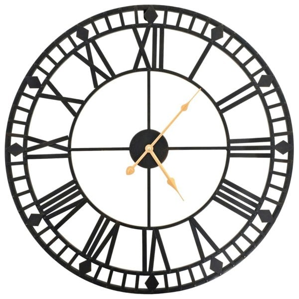 Berkfield Vintage Wall Clock with Quartz Movement Metal 60 cm XXL