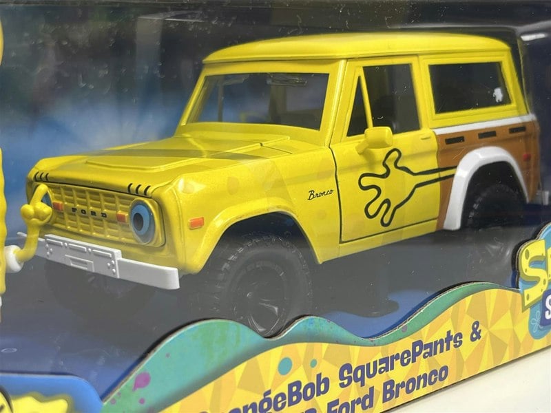 Jada Spongebob Squarepants Figure 1973 Ford Bronco 1:24 Scale Jada 35467