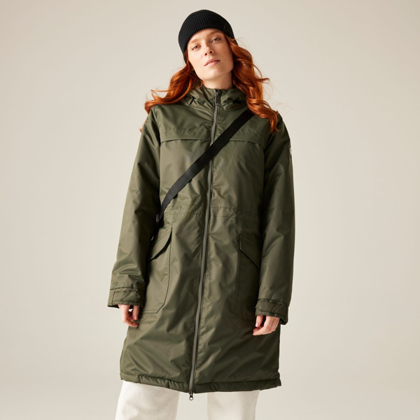 Regatta Women's Romine II Waterproof Jacket - Dark Khaki / Black