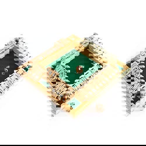 KAV 2 and 4 Player Shut the Box Wooden Table Board Game Sided with 10 Number | Wooden Dice for Math & Puzzle Play for Kids & Adults- 22.5x22.5x4 cm