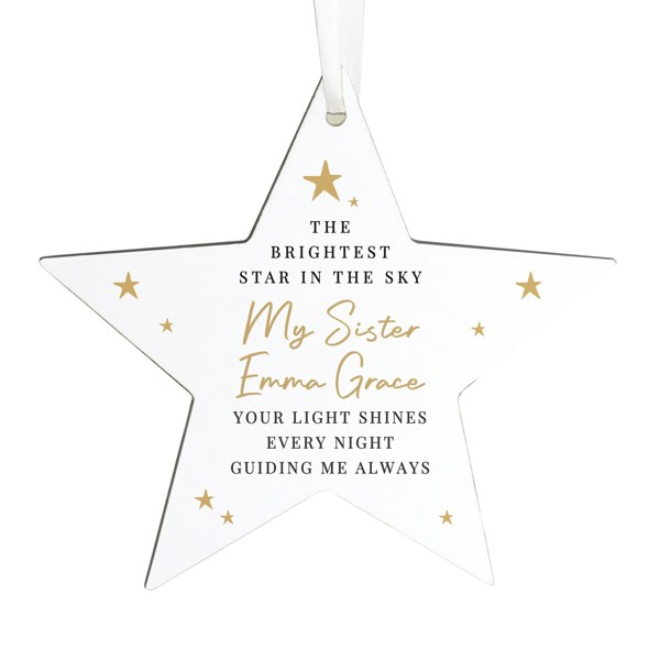 Personalised Memento Company Personalised Christmas Memorial Star Ornament