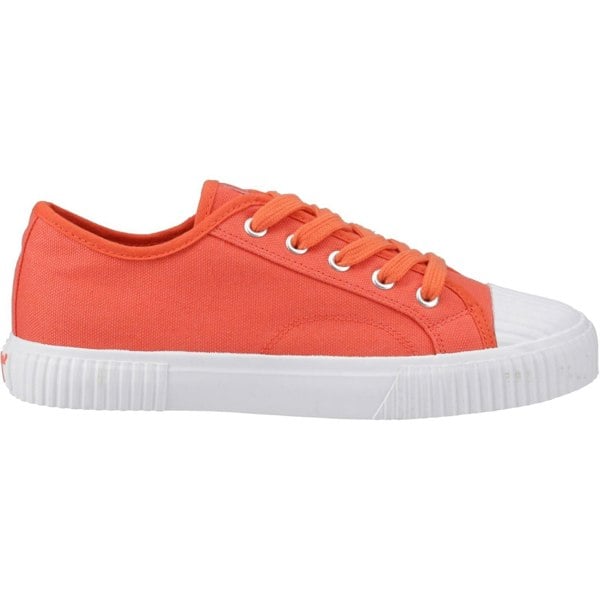 Hush Puppies Freya Canvas Textile Women's Orange Trainers