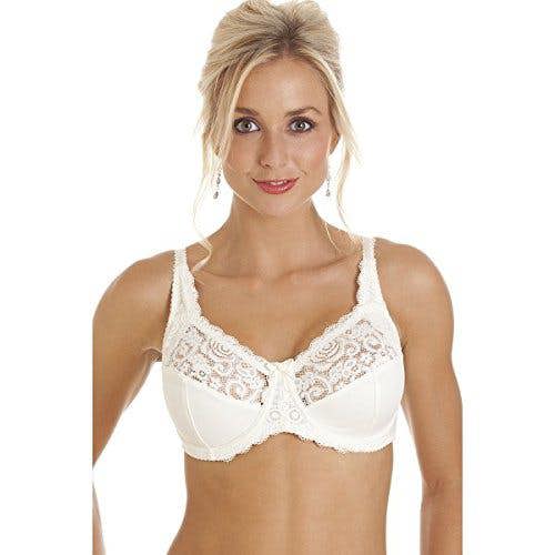 Ivory Lace Non Padded Underwired Bra