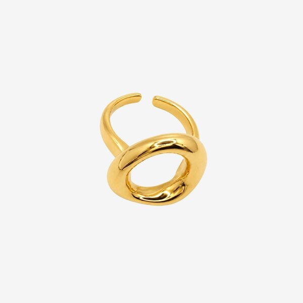 Uchi & Soto Enso Gold Open Circle Ring
