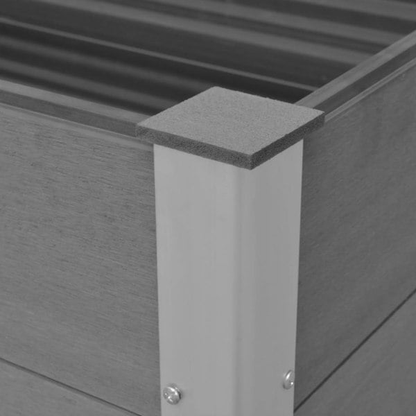Berkfield Garden Raised Bed WPC 150x100x91 cm Grey