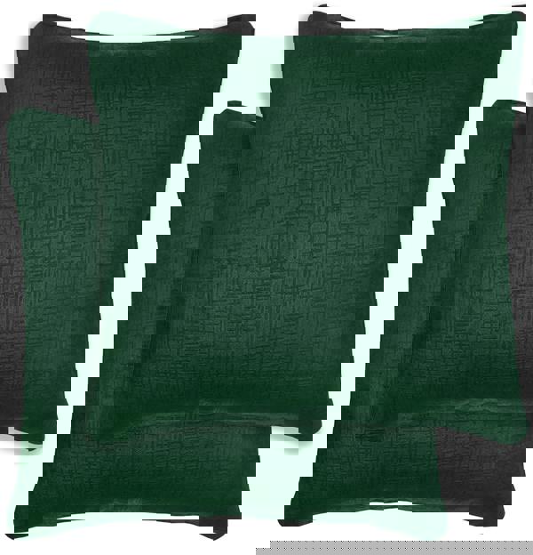 Enhanced Living Pair of Vogue Textured Double Sided Zip Opening Piped Edge Cushion Covers - 43x43cm - Cases Only