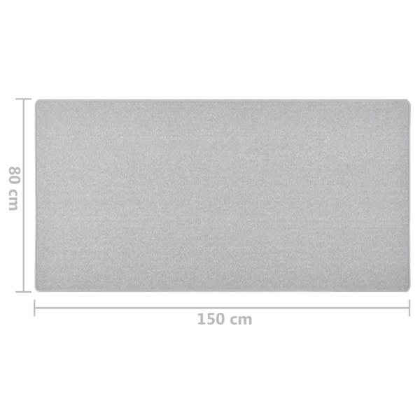 Berkfield Carpet Runner Light Grey 80x150 cm