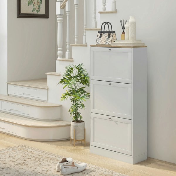 Flip-down Shoe Cabinet