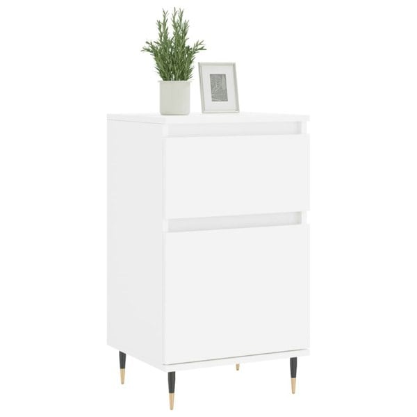 Berkfield Sideboards 2 pcs White 40x35x70 cm Engineered Wood