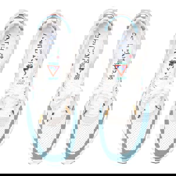 Casablanca Atlantis Sneaker Light Blue Detail White Shoes