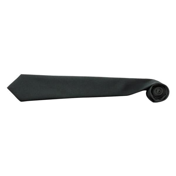 Premier Tie - Men Plain Work Tie (Pack of 2) - Black