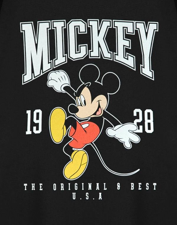 Disney Womens Black Mickey Mouse Sweatshirt