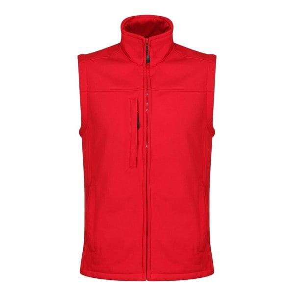 Regatta Mens Flux Softshell Body Warmer - Classic Red/Seal Grey