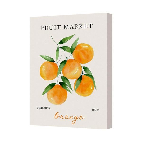 Benjamin Tate Design Contemporary Orange Canvas Art Print Handcrafted In The United Kingdom