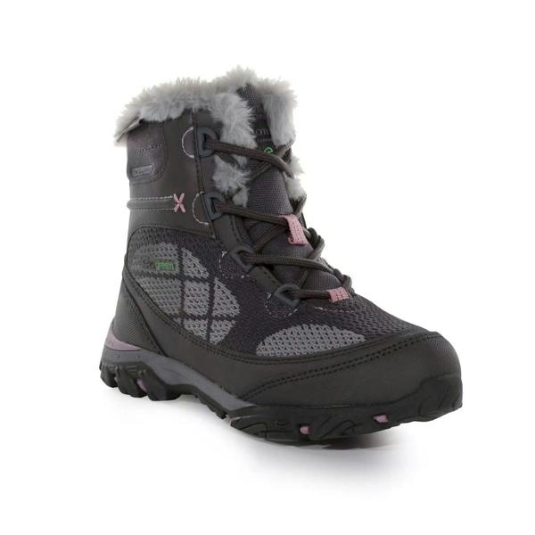 Regatta Childrens/Kids Hawthorn Evo Walking Boots - Granite/Fragrant Lilac - 