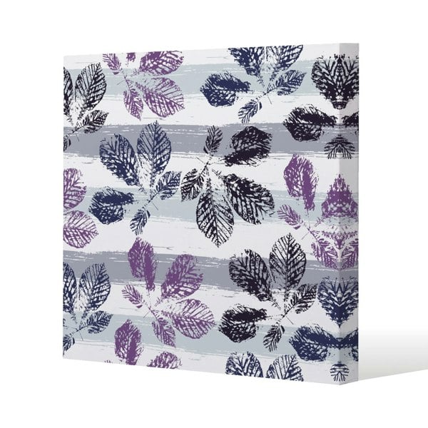 Benjamin Tate Design Imprint of plant Slim Style Canvas Print  40x40cm , 15mm Slim Real wood.