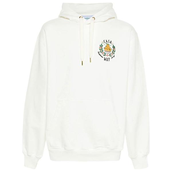 Casablanca Casa Way Bowl of Oranges Hoodie   in  White