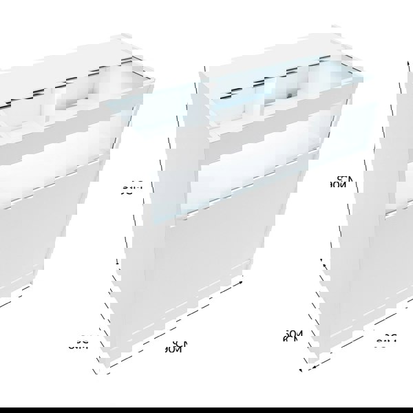 Monstershop LED Retail Shop Counter B900 - White