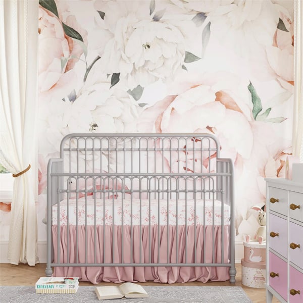 Dorel Home Ivy 3in1 Convertible Cotbed Metal Grey