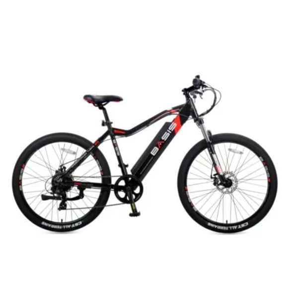 Basis Beacon Hardtail Electric Mountain bike, 14Ah - Black/Red