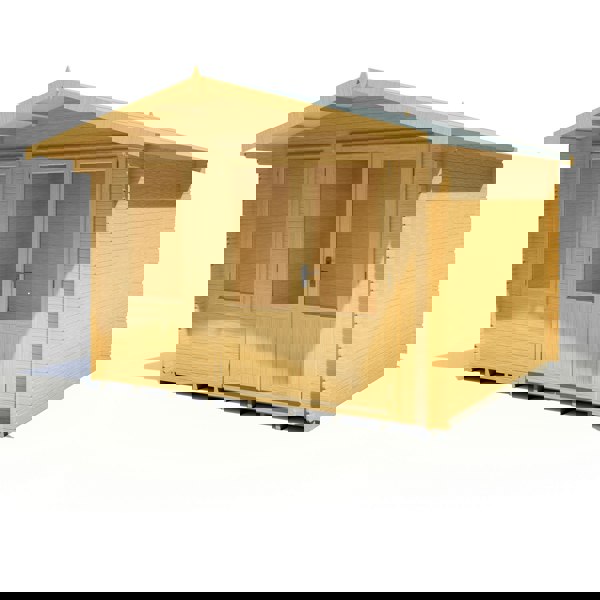 Shire Berryfield 11x10 Log Cabin 19mm interlock  Cladding - Best Shed