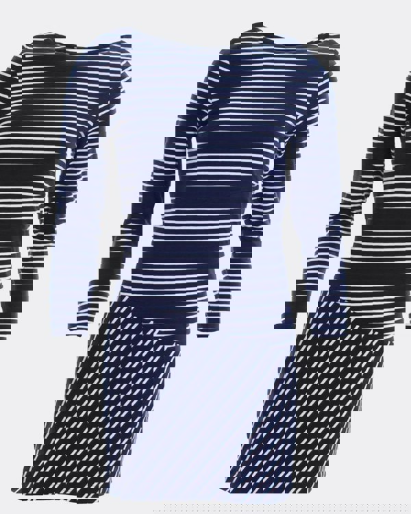 French Connection Spring Tim Tim Long Sleeve Slash Neck Womens Dress