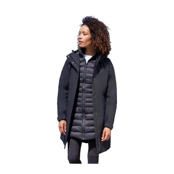 Mountain Warehouse Womens/Ladies Alaskan Long 3 In 1 Jacket - Jet Black - 