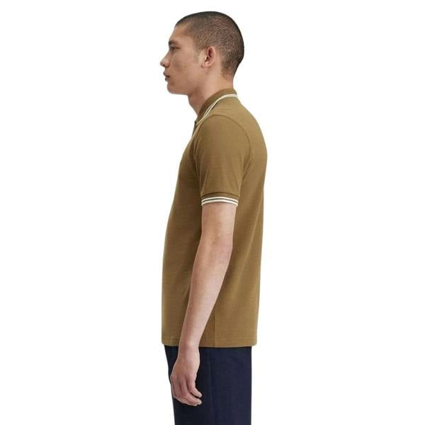 Fred Perry Twin Tipped Shaded Stone Polo Shirt XS