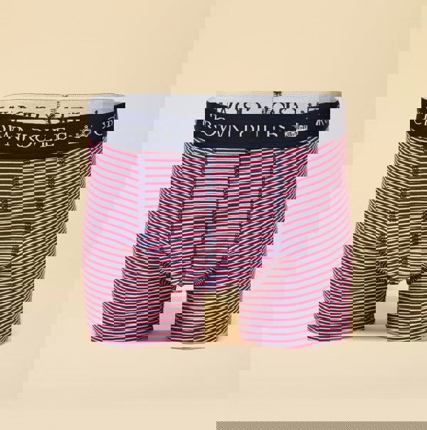 Joules Joules CROWN JOULES Mens Boxer Shorts Orange/Navy