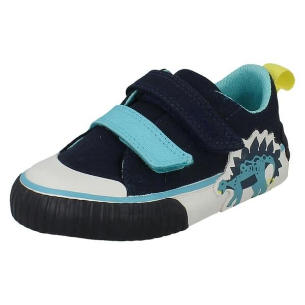 Clarks Boys Clarks Casual Canvas Shoes Foxing Tail T
