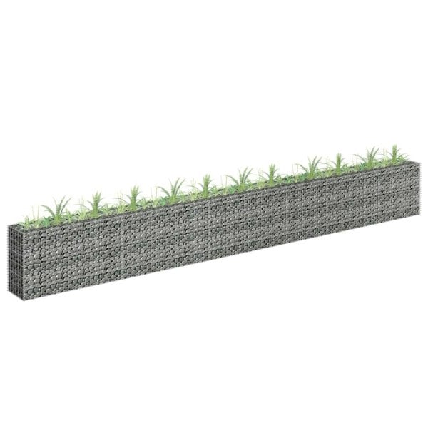 Berkfield Gabion Raised Bed Galvanised Steel 450x30x60 cm
