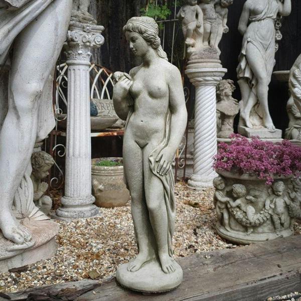 SPA Classical Lady And Dove Garden Statue