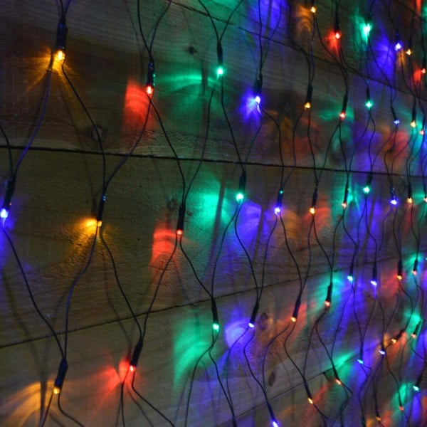 Samuel Alexander 1.7m x 1.2m 180 LED Premier Indoor Outdoor Multifunction Christmas Net Light with Timer in Multicoloured