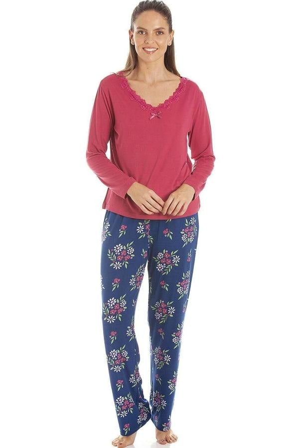 Womens Floral Print Spandex Pyjamas