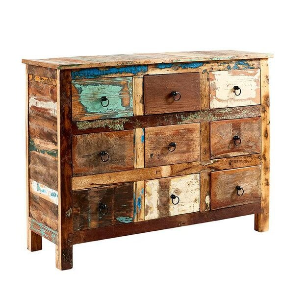 Wyld Haus Seattle Reclaimed Wood 9 Drawer Chest