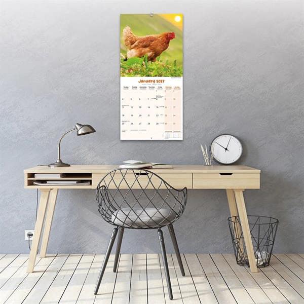 Chickens Calendar 2027, Wall Calendars, Month To View, Animals, Gift