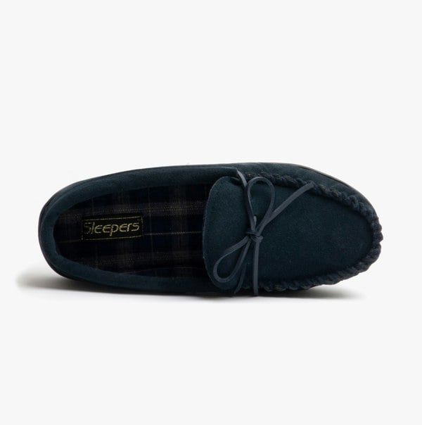 Sleepers Mens Slippers Navy Blue