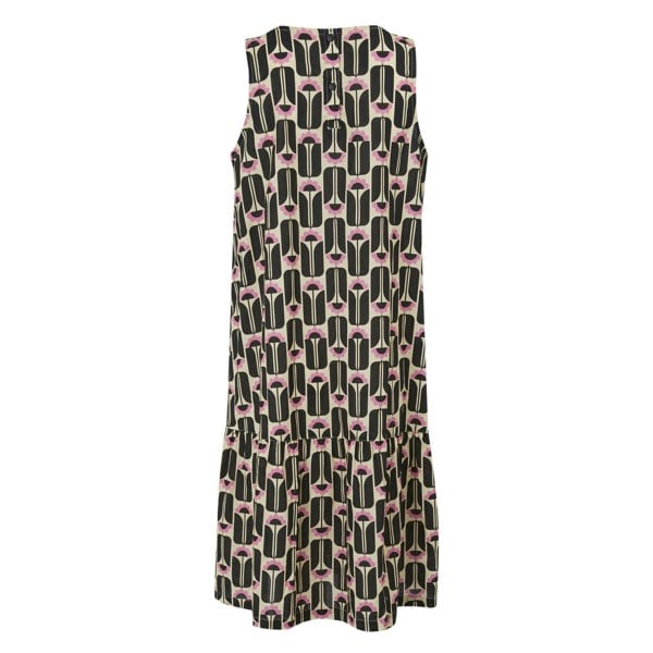 Regatta Womens/Ladies Orla Kiely Summer Tall Flowers Sleeveless Dress - Black