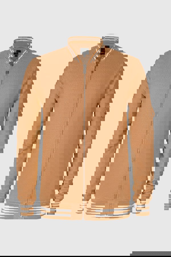 Men's Heavy Waffle Bomber Jacket