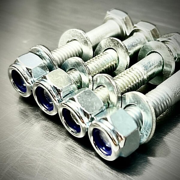 Fixaball M16 Hex Bolt Nyloc Washers 8.8 High Tensile BZP Zinc