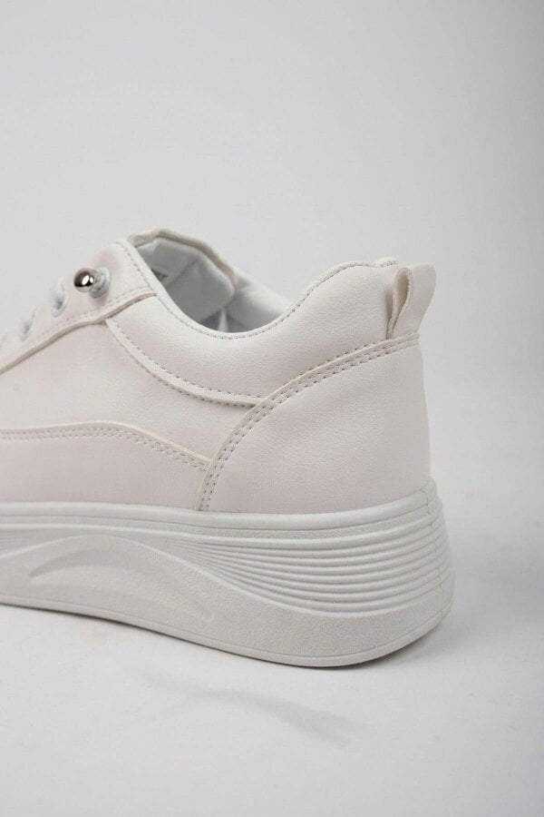 ikrush Bronagh Faux Leather Platform Trainers