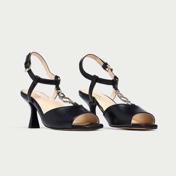 Calla Pamela Shoes - Black Leather