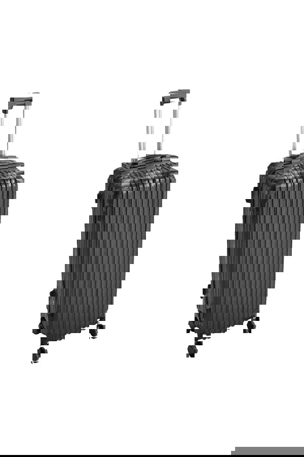 Living and Home Hardshell Spinner Wheel Luggage Travel Suitcase 24" Black